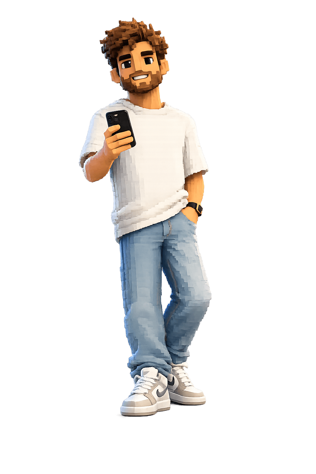 Buddy aan de telefoon